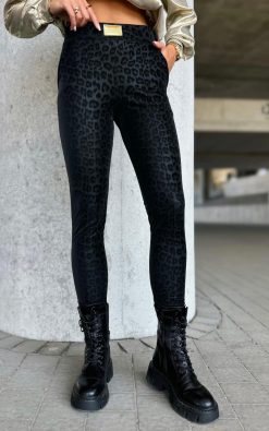 Neet fashion Fekete mintás nadrág