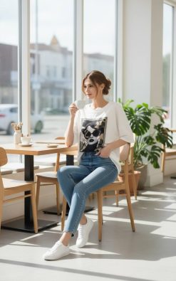 Alternative view of Neet Fashion mintás felső