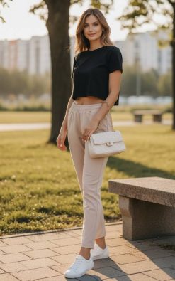 Neet Fashion bézs nadrág