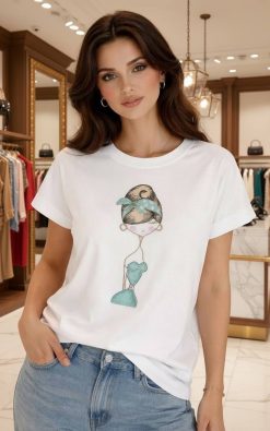 Neet Fashion fehér mintás felső