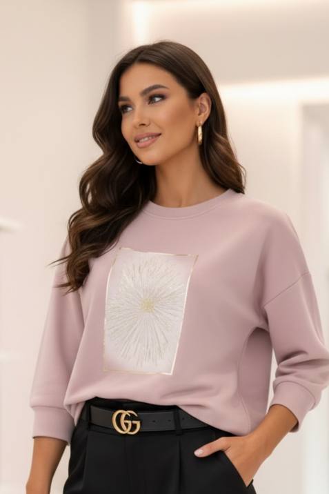 Neet Fashion rózsaszín mintás felső