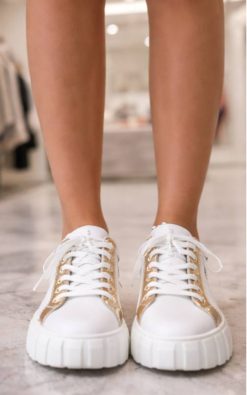 Alternative view of Neet Fashion fehér-arany sneaker