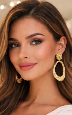 Alternative view of Neet Fashion arany fülbevaló