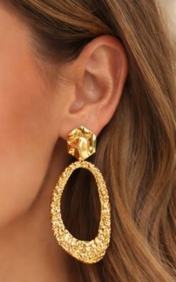 Neet Fashion arany fülbevaló