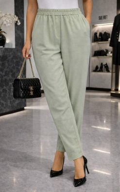 Neet Fashion pisztácia színű nadrág