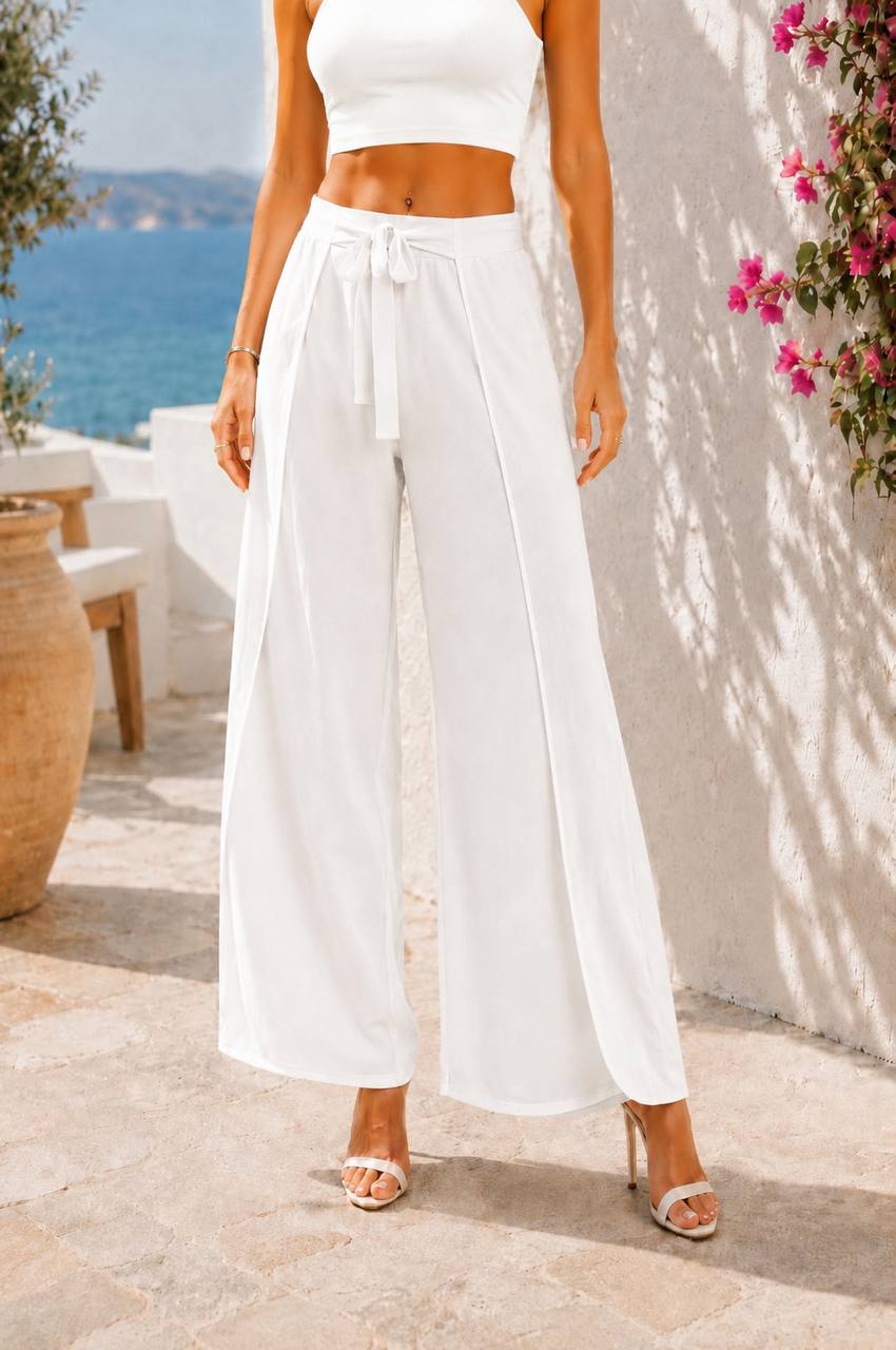 Neet Fashion fehér bő szárú nadrág