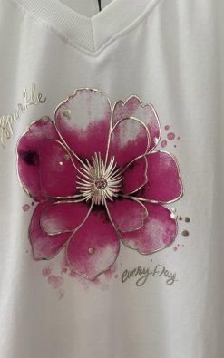 Alternative view of Pink virágos felső