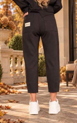 Neet Fashion mom fit nadrág-Csokoládébarna