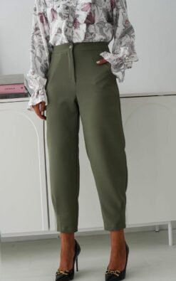 Neet Fashion szűkülő szárú nadrág-olivazöld